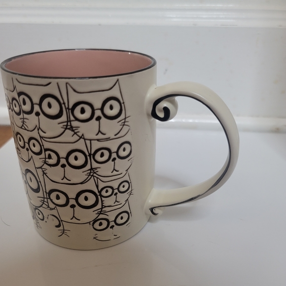 Spectrum Designz Cat Glasses Embossed Tea Coffee Mug Stoneware - Picture 3 of 14